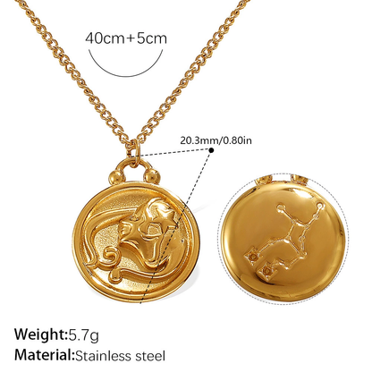 Artisan Zodiac Medallion Necklace