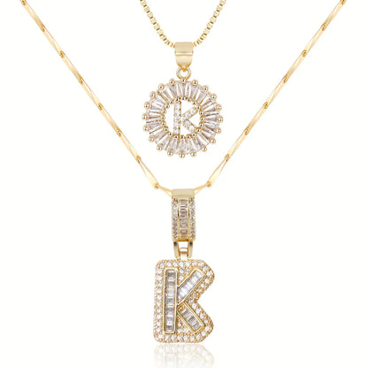 【LAST DAY 48% OFF】2 Pack - Initial Letter Pendant Necklaces