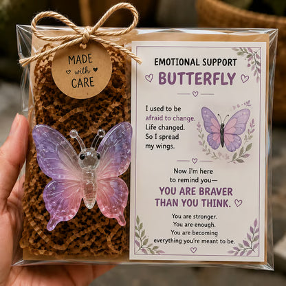 🌸🐝🦛 Emotional Support Glass Animal Gift Set – A Meaningful Little Reminder That You Matter 💕