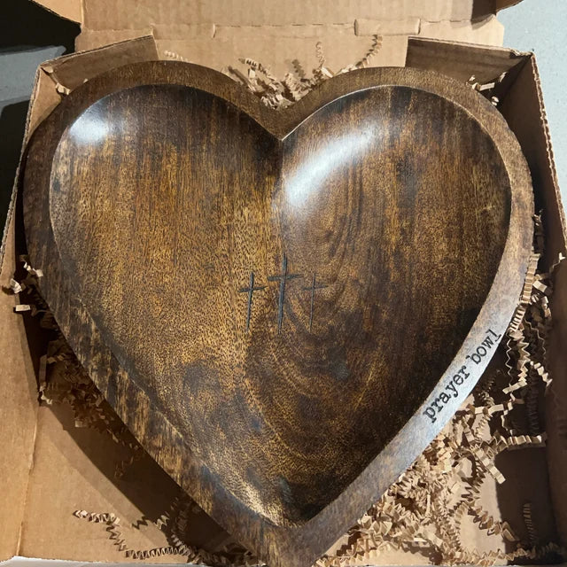 🎁Mother's Day Sale- New Heart Prayer Bowl Modern Cross religious gifts