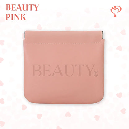 Pouchic - Personalized Snap Closure Leather Organizer Pouch