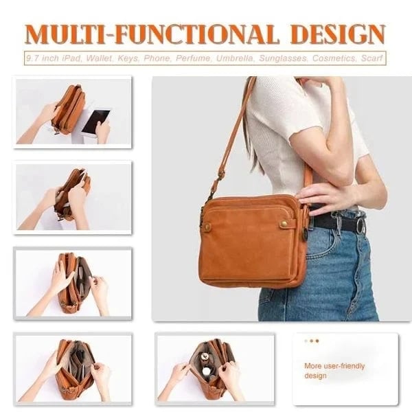 🔥LAST DAY 49% OFF- Three-Layer Leather Crossbody Shoulder & Clutch Bag