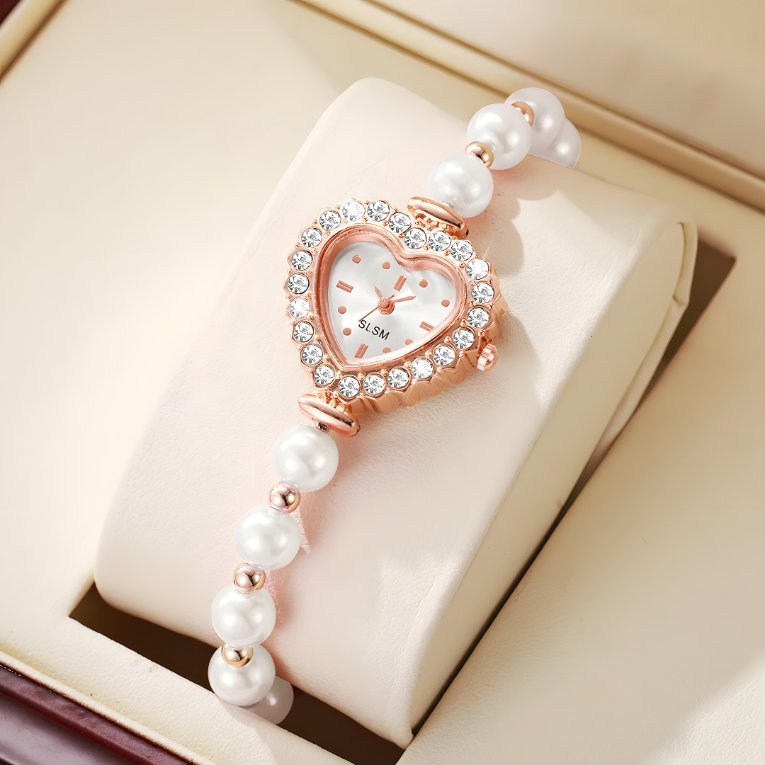 Sweetheart Moments Pearl & Crystal Watch