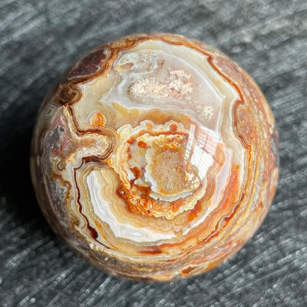 Crazy Lace Agate Crystal Ball