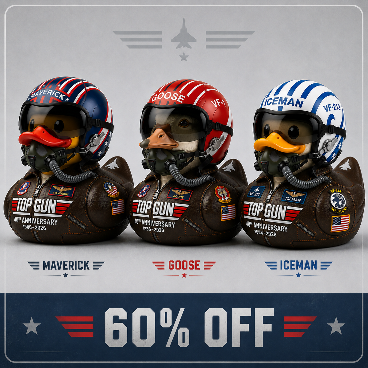 (❤️✨Last Day Promotion - 60%OFF) - 40th Anniversary Maverick Pilot Duck