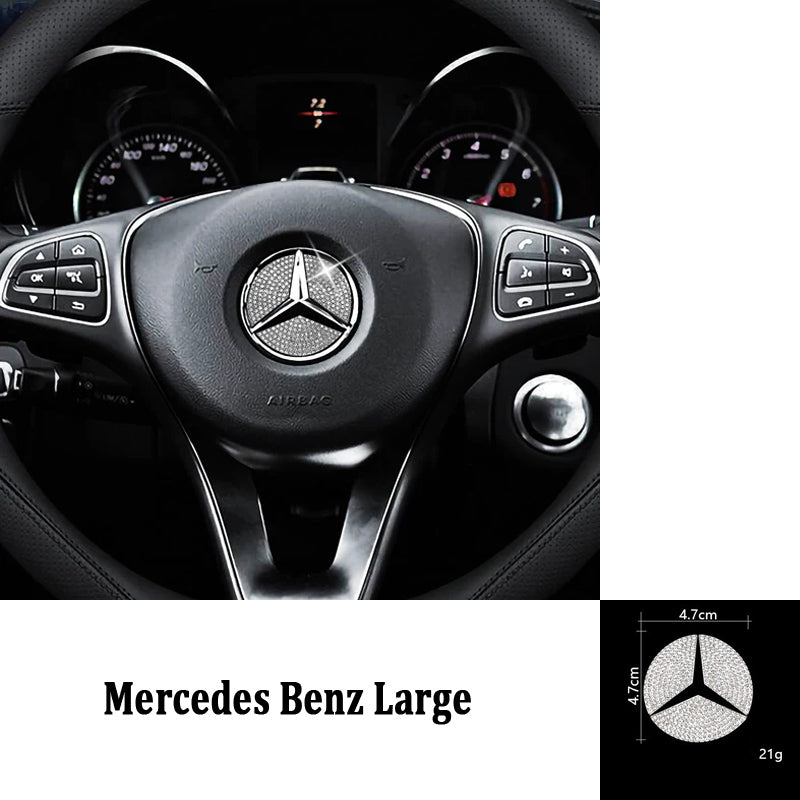 Black Friday Sale🎉50% OFF🎉Creative Steering Wheel Crystal Sticker
