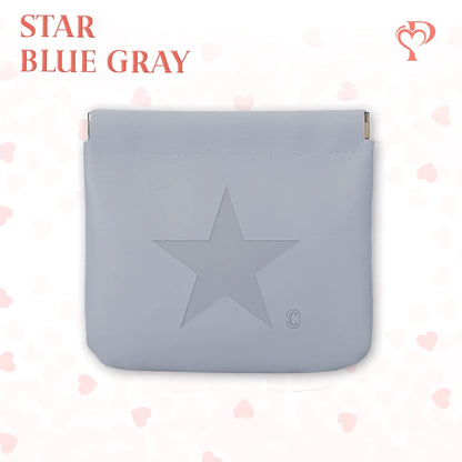 Pouchic - Personalized Snap Closure Leather Organizer Pouch