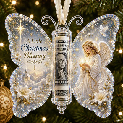 🔥Last few days - Buy One, Get One Free -🎄🦋 Christmas Cash Gift Butterfly Ornament – Holiday Money Holder Keepsake 💵✨