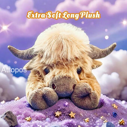 Highland Cow Weighted Stuffed Animals with Unscented Microwavable Heating Pad