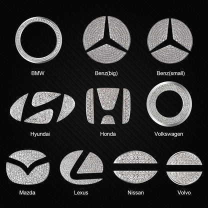 Black Friday Sale🎉50% OFF🎉Creative Steering Wheel Crystal Sticker