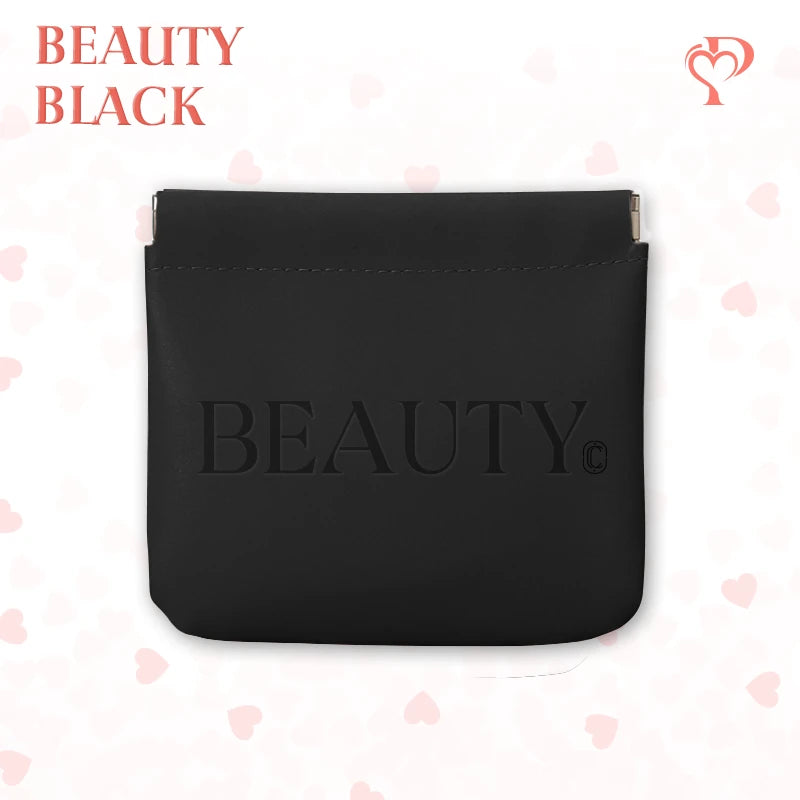 Pouchic - Personalized Snap Closure Leather Organizer Pouch