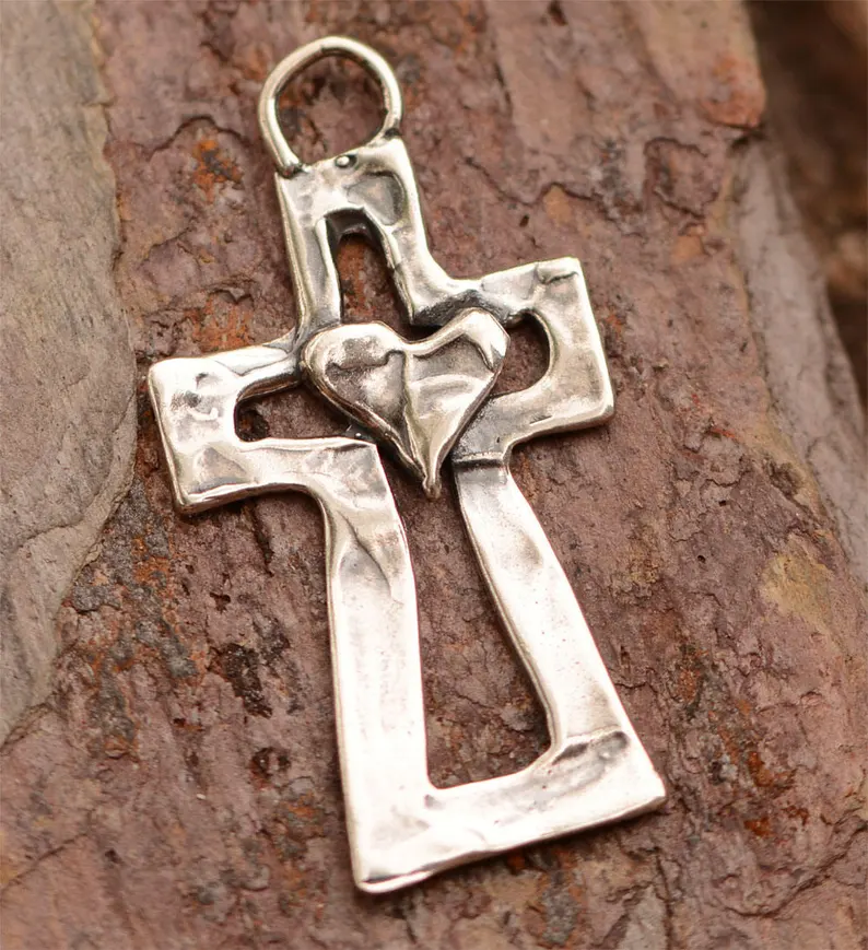 ✝️100% Handmade Silver Cross Healing Heart(Chad Smith Handmade®) - BUY 7 GET EXTRA 25% OFF