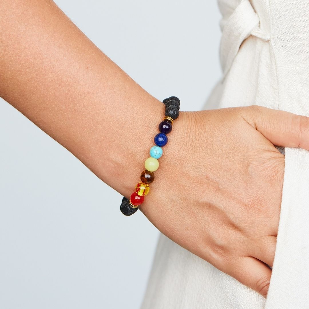 7 Chakra Bead Bracelet