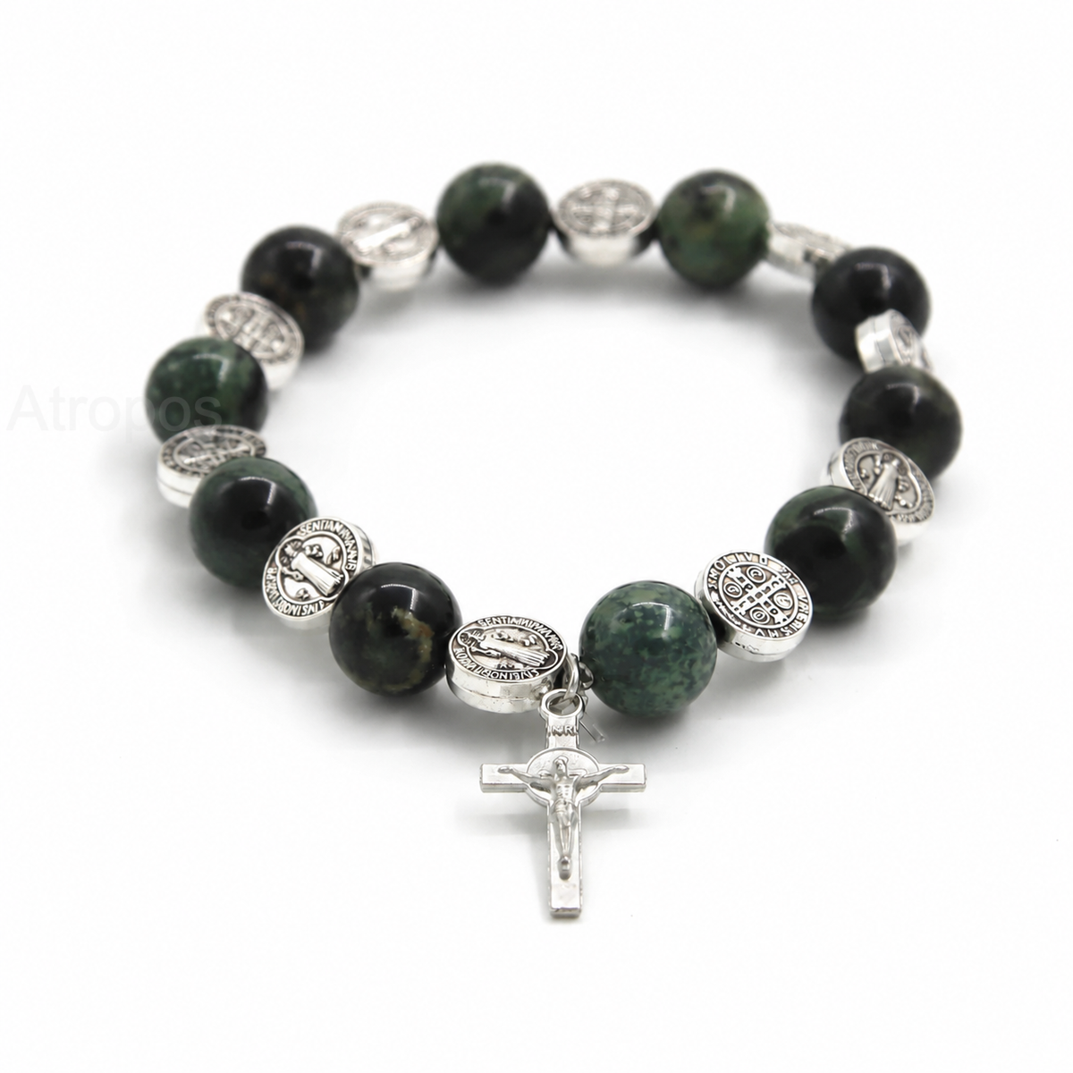Natural Biblical Stone Rosary Bracelet