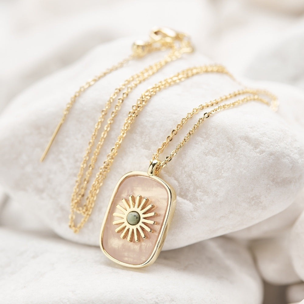 Crystal Sunflower Necklace