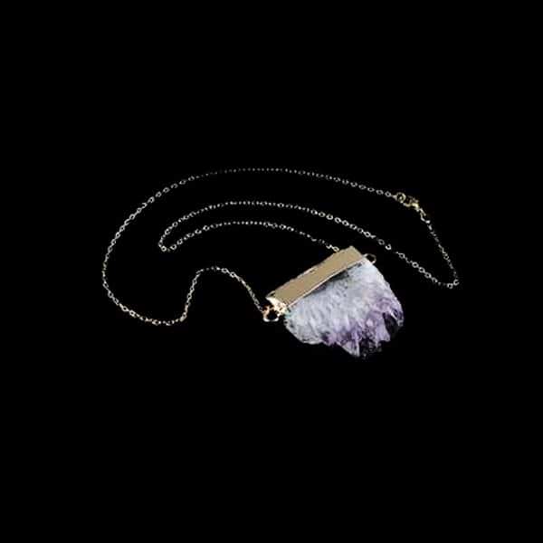 Amethyst Equilibrium Raw Necklace