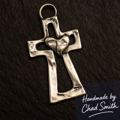✝️100% Handmade Silver Cross Healing Heart(Chad Smith Handmade®) - BUY 7 GET EXTRA 25% OFF