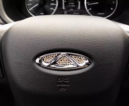 Black Friday Sale🎉50% OFF🎉Creative Steering Wheel Crystal Sticker