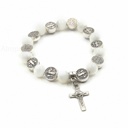 Natural Biblical Stone Rosary Bracelet