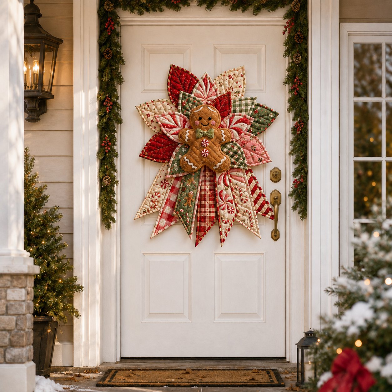 🎅🎄Beginner-Friendly Oversized Christmas Character Quilted Door Hanger Sewing Kit | Complete Kit with All Tools & Step-by-Step Guide Included 💕