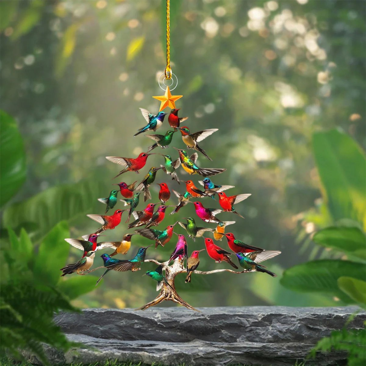 🐦🎄Hummingbird Christmas 2D Acrylic Ornament