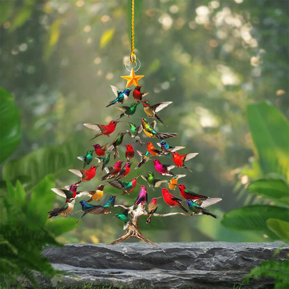 🐦🎄Hummingbird Christmas 2D Acrylic Ornament