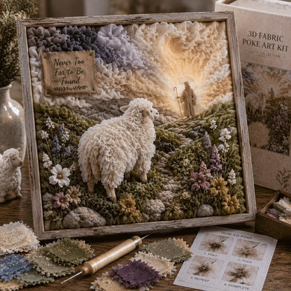 🔥 LAST DAY 49% OFF - ✝️3D Christian Fabric Poke Art Kit(📦Buy 2 Free Shipping)