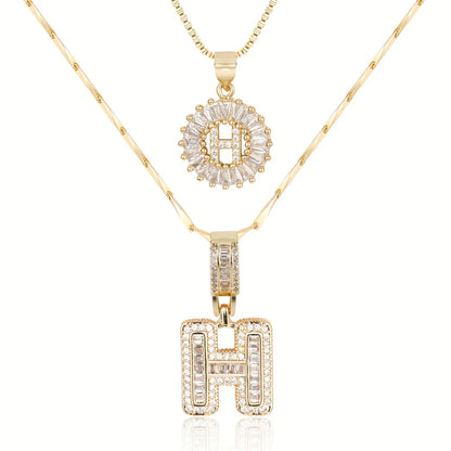 【LAST DAY 48% OFF】2 Pack - Initial Letter Pendant Necklaces