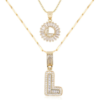 【LAST DAY 48% OFF】2 Pack - Initial Letter Pendant Necklaces