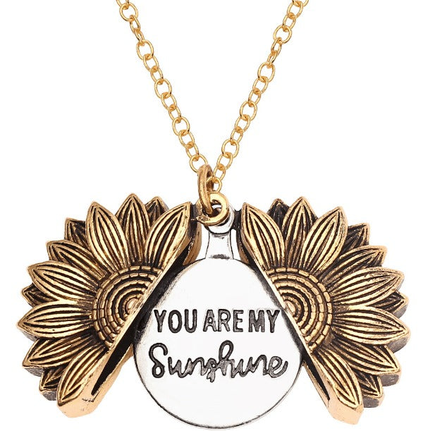 "You Are My Sunshine" Sunflower Necklace🌻