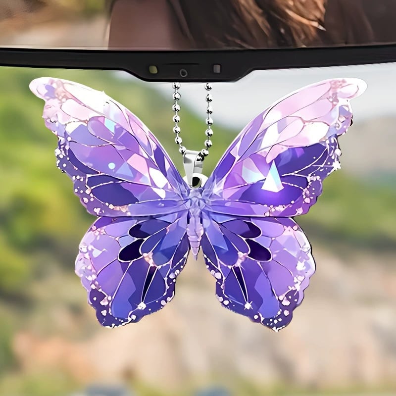 🦋Crystal Butterfly Acrylic Pendant