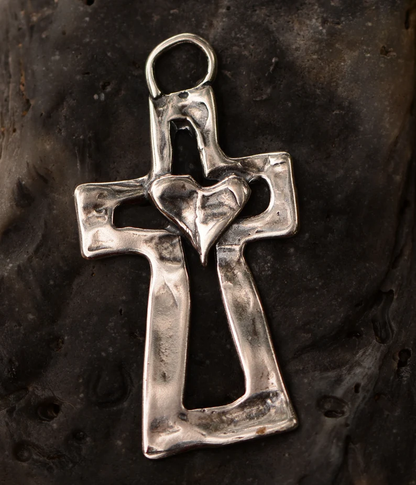 ✝️100% Handmade Silver Cross Healing Heart(Chad Smith Handmade®) - BUY 7 GET EXTRA 25% OFF