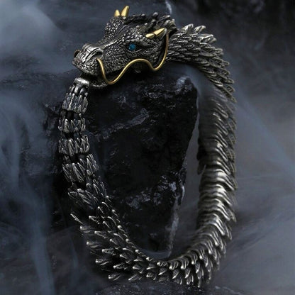 ⏰HOT 49% OFF -Handmade gold horned dragon bracelet