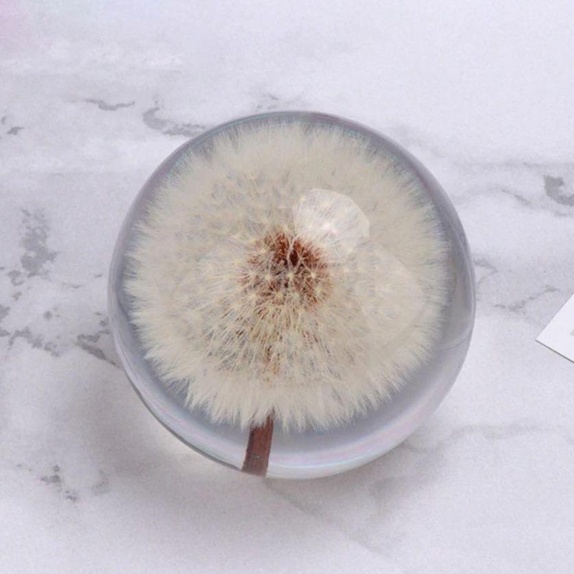 Dandelion Crystal Glass Ball