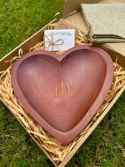 🎁Mother's Day Sale- New Heart Prayer Bowl Modern Cross religious gifts