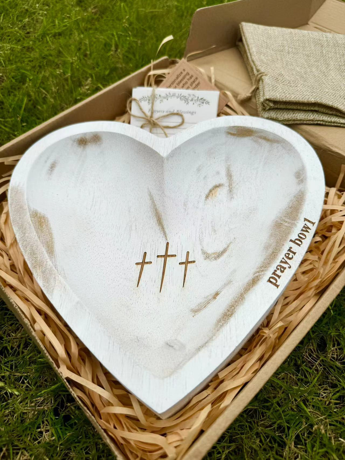 🎁Mother's Day Sale- New Heart Prayer Bowl Modern Cross religious gifts