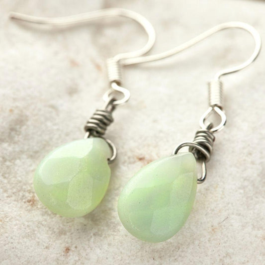 Amazonite Teardrop Earrings