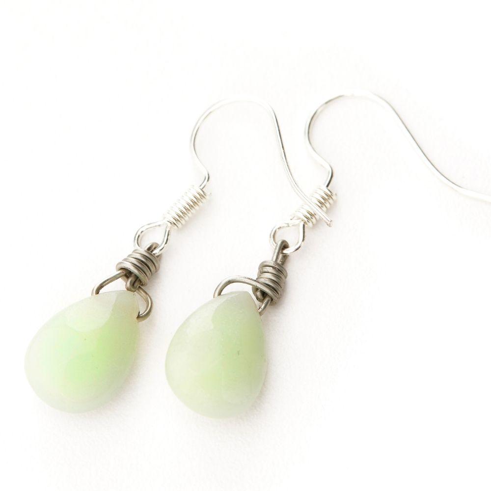 Amazonite Teardrop Earrings