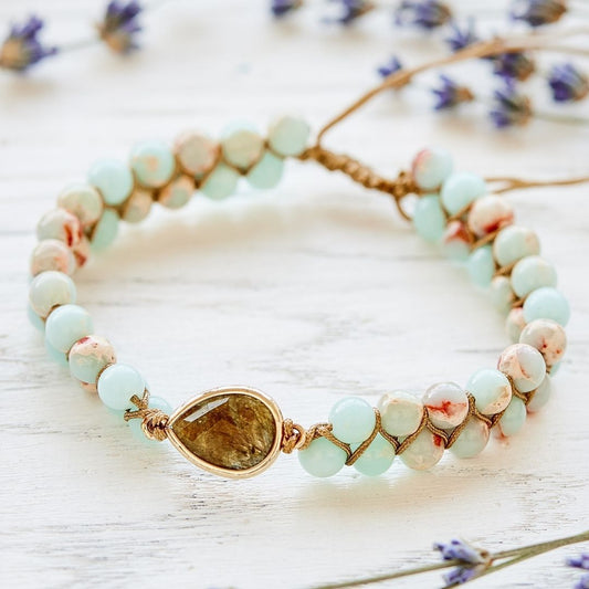 Amethyst Raindrop Bracelet