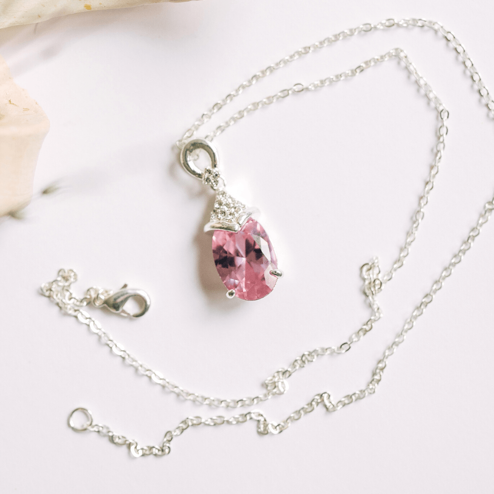 Aquamarine Drop Necklace