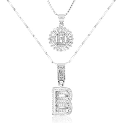 【LAST DAY 48% OFF】2 Pack - Initial Letter Pendant Necklaces