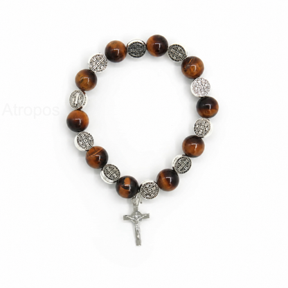 Natural Biblical Stone Rosary Bracelet