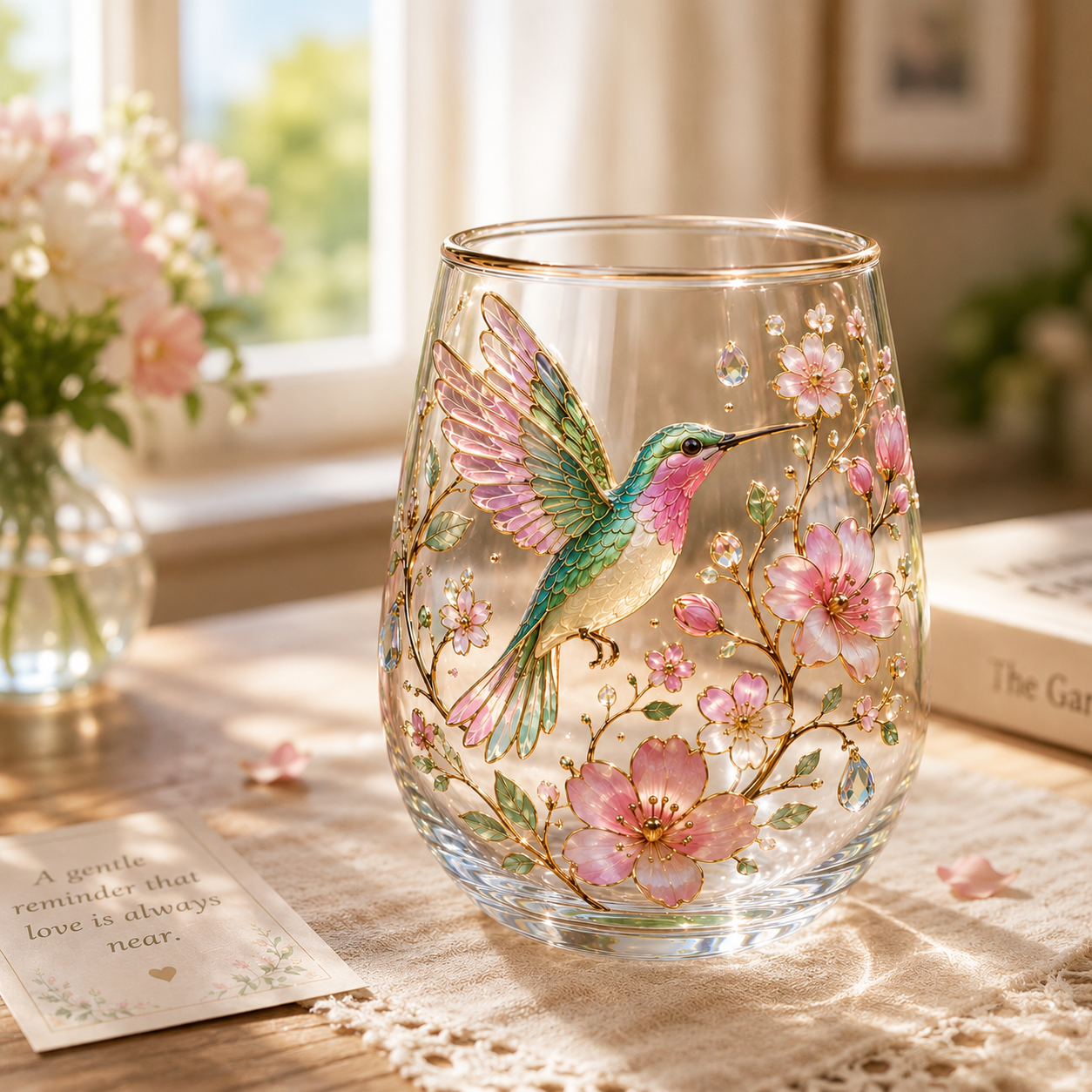 🌸Limited Edition 2026 Hummingbird Morning Bliss Glass Cup☕