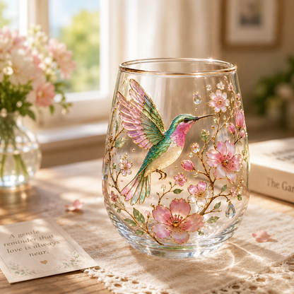 🌸Limited Edition 2026 Hummingbird Morning Bliss Glass Cup☕