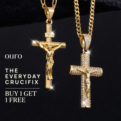 14K Gold-Plated Crucifix Chain