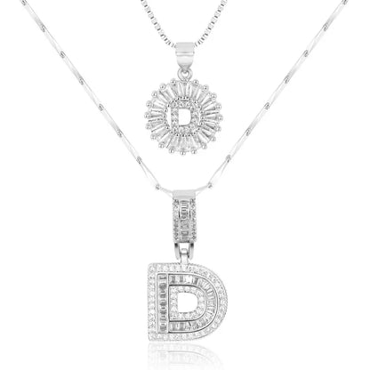 【LAST DAY 48% OFF】2 Pack - Initial Letter Pendant Necklaces