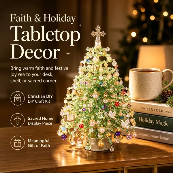 🎄✨ DIY Beaded Christmas Tree Kit – Create Your Own Sparkling Holiday Decoration