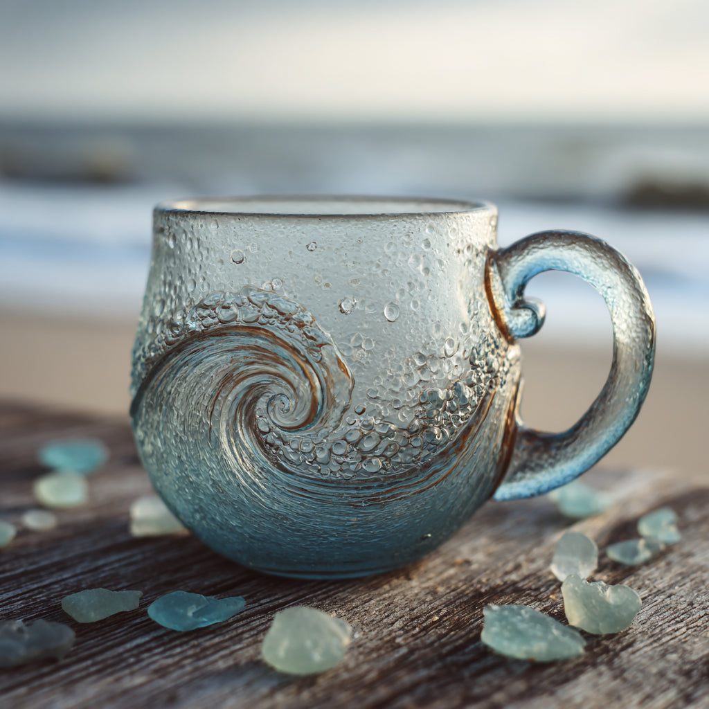 🎄Last Day 49%OFF!🎄 Atroposcrystal™🌊 Sea Glass Wave Mug