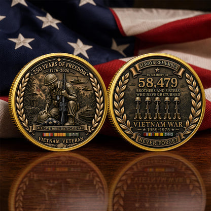 🔥LAST DAY 49 % OFF🔥Vietnam Veteran America 250th Anniversary Commemorative Coin