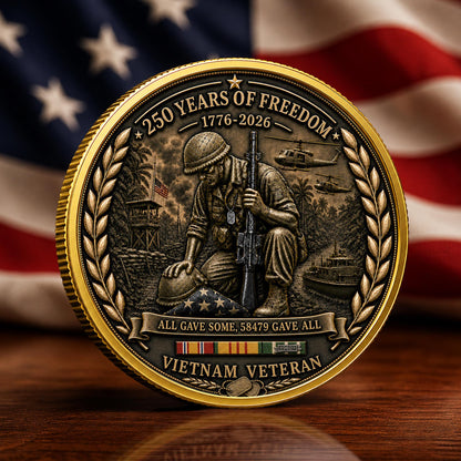🔥LAST DAY 49 % OFF🔥Vietnam Veteran America 250th Anniversary Commemorative Coin